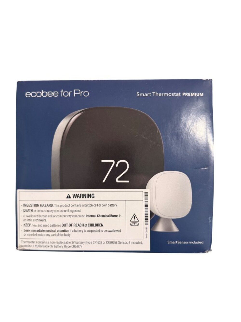 ecobee Smart Thermostat Premium for Pro w/ Smart Sensor WiFi Alexa New Open Box